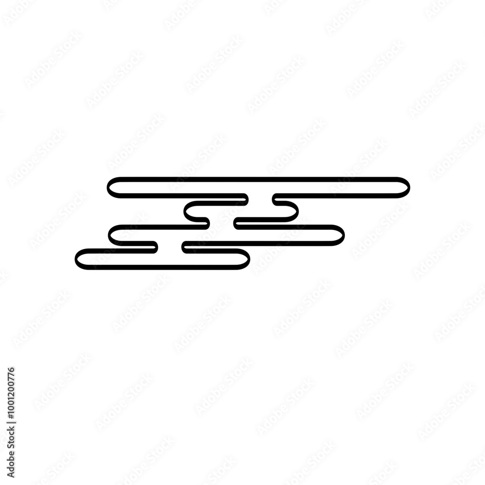 Cloud Japanese, Chinese. Asian elements. Pattern cloud for design prints. Clouds cartoon isolated on white background. Cloud Japanese, Chinese. Asian elements. Pattern cloud for design prints. Clouds cartoon isolated on white background.