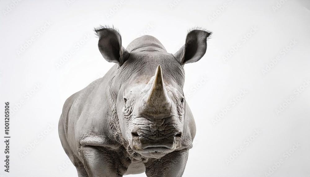 Rhinoceros on white background. Isolated of Animal. Rhinoceros on white background. Isolated of Animal.