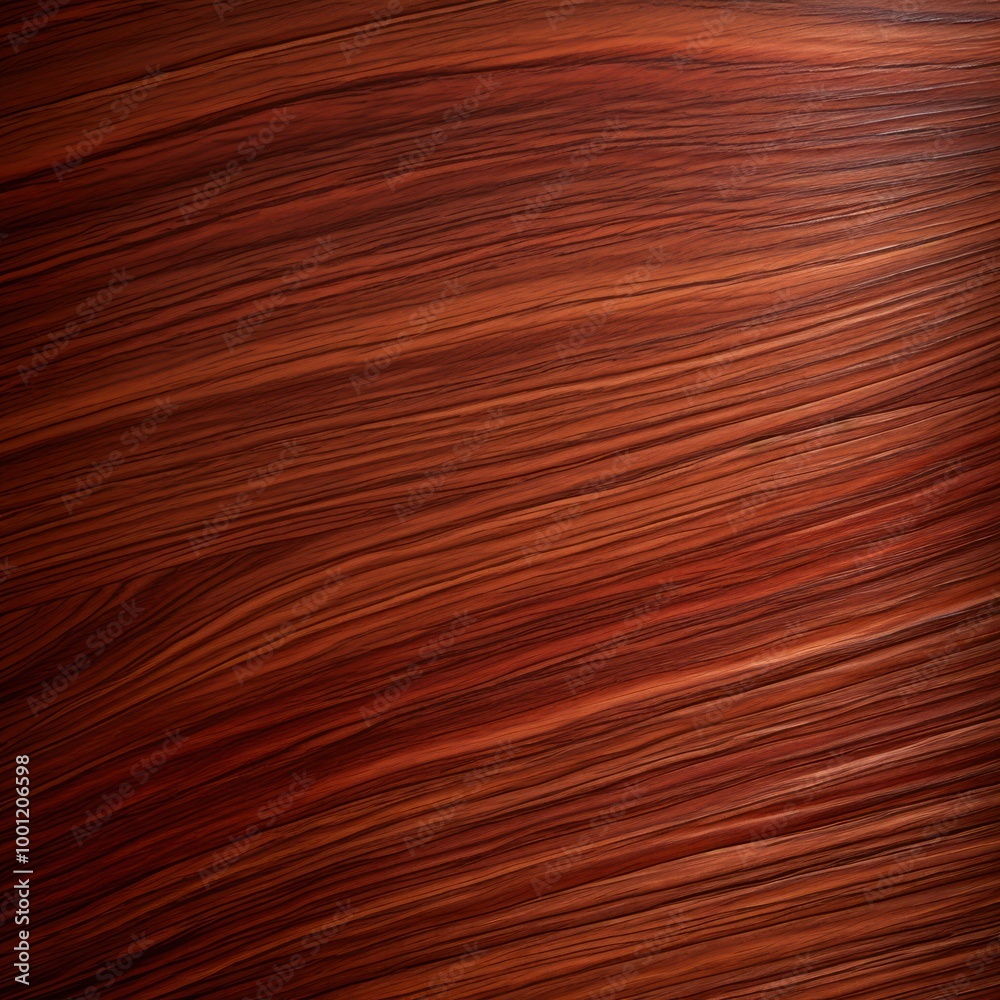 Naklejka premium Natural Mahogany Wood Texture - Detailed Wooden Grain Surface for Background or Design Elements with Copy Space for Text