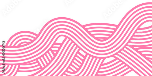 Abstract colorful wave line seamless pattern background design.