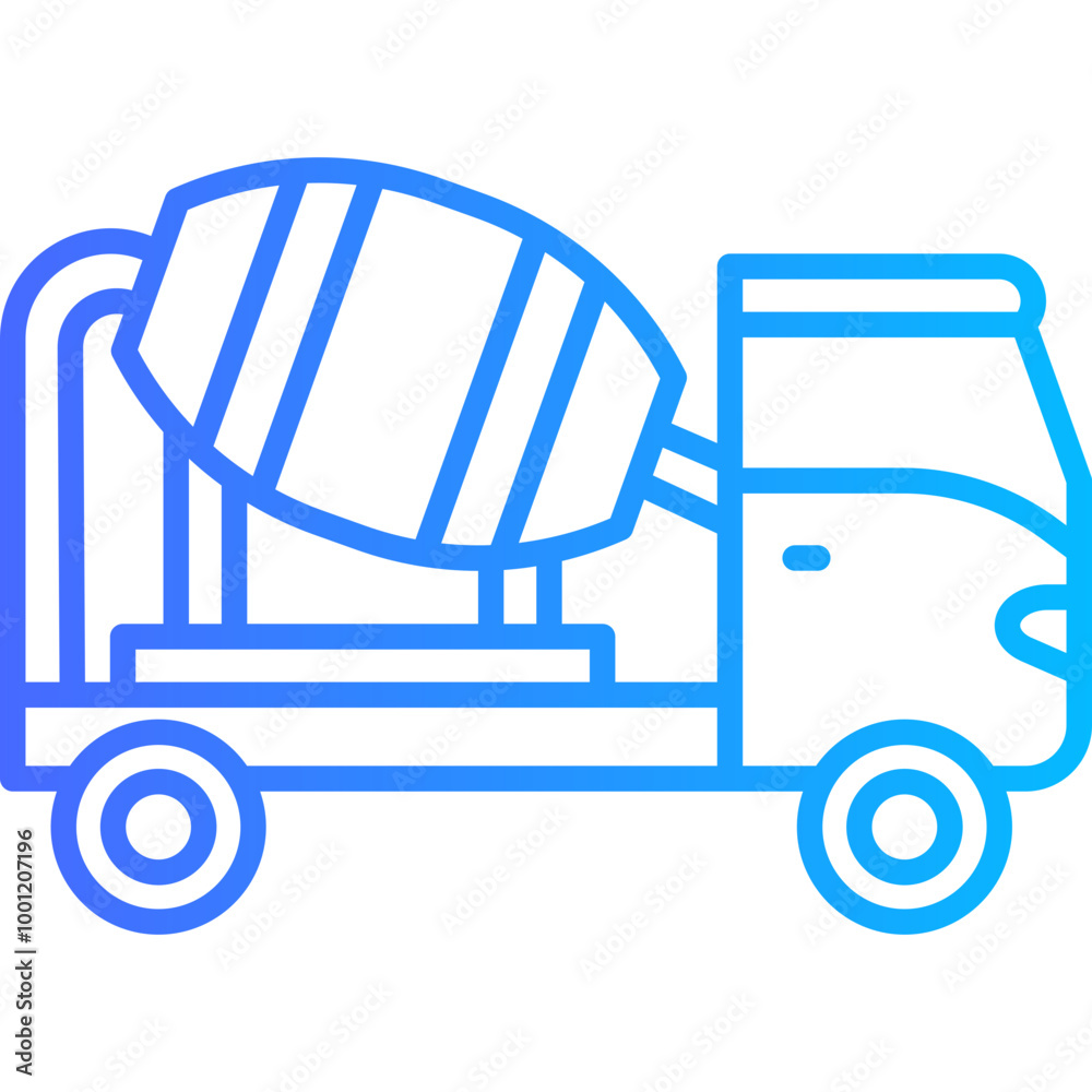 Concrete Mixer Icon Concrete Mixer Icon