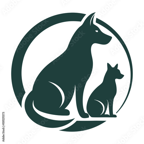 A versatile collection of dog silhouettes in vector format. Ideal for logos, prints, and design projects that feature various canine breeds in minimalist and elegant black and white outlines.