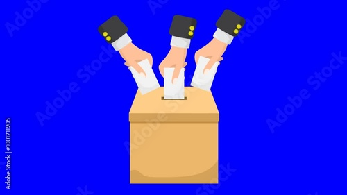Simple animation of voting concept.