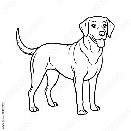 A versatile collection of dog silhouettes in vector format. Ideal for logos, prints, and design projects that feature various canine breeds in minimalist and elegant black and white outlines.