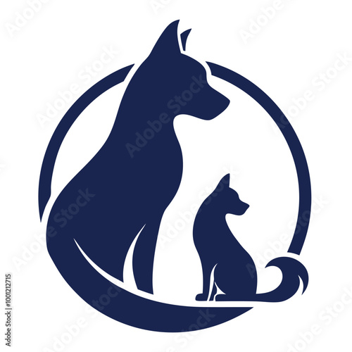 A versatile collection of dog silhouettes in vector format. Ideal for logos, prints, and design projects that feature various canine breeds in minimalist and elegant black and white outlines.