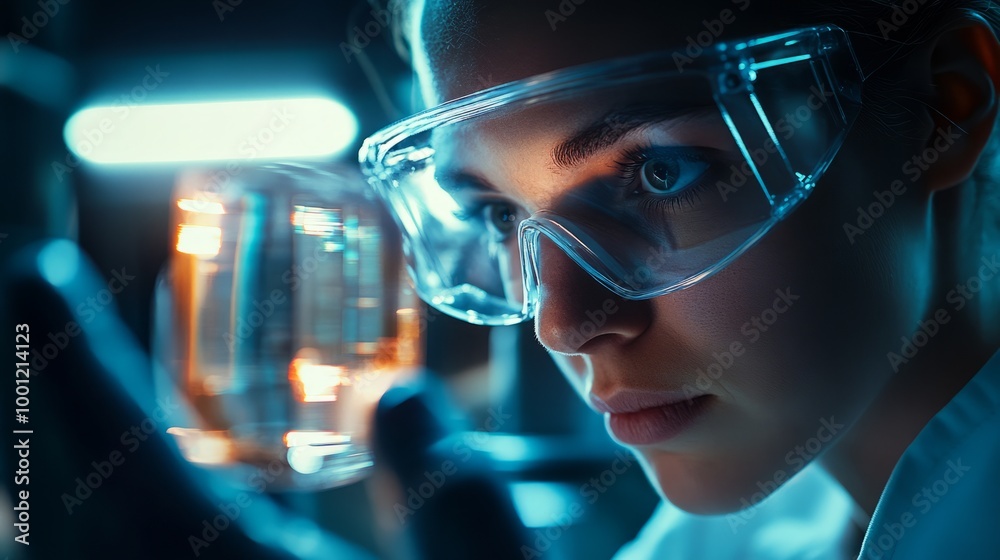 Focused Researcher in Laboratory Focused Researcher in Laboratory