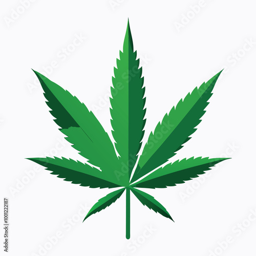 cannabis leaf vector image illustration and arework