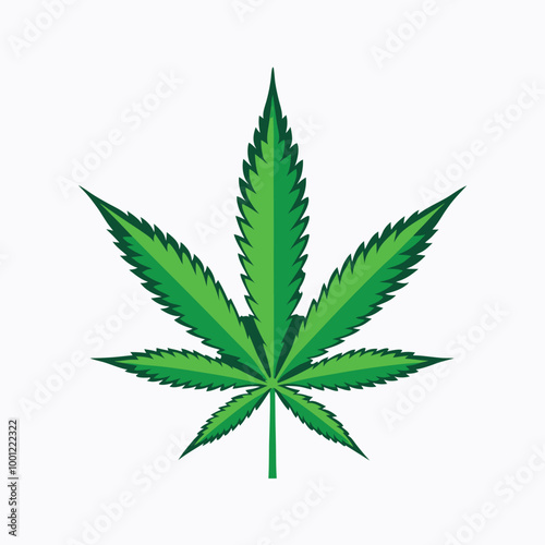 cannabis leaf vector image illustration and arework