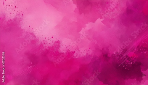 Hot pink watercolor canvas for striking background designs