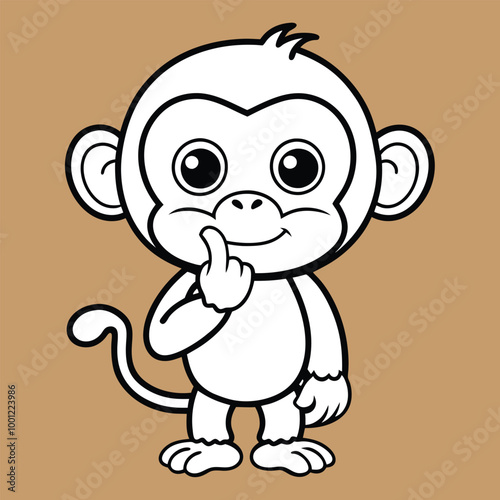 monkey silhouette vector image illustration and artwork photo