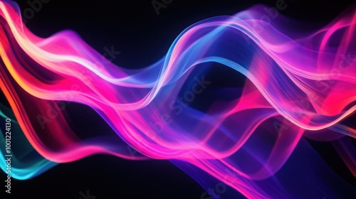 Wallpaper Mural Abstract Colorful Waves Torontodigital.ca