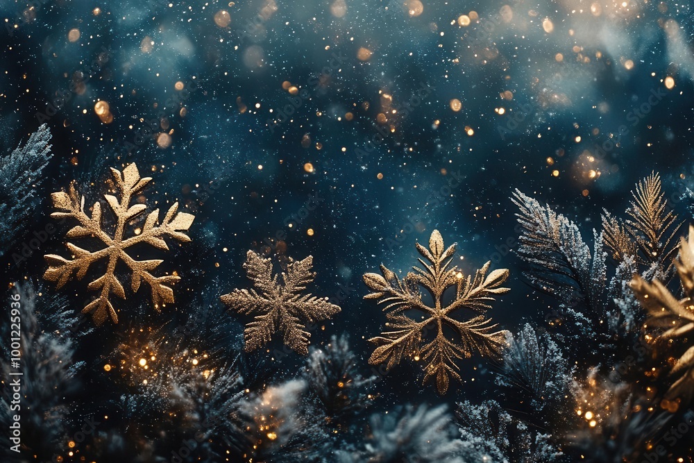 snowflakes twirl and glide in a mesmerizing dance where light teal and shimmering gold blend seamlessly creating a breathtaking winter scene that captures the essence of seasonal beauty snowflakes twirl and glide in a mesmerizing dance where light teal and shimmering gold blend seamlessly creating a breathtaking winter scene that captures the essence of seasonal beauty