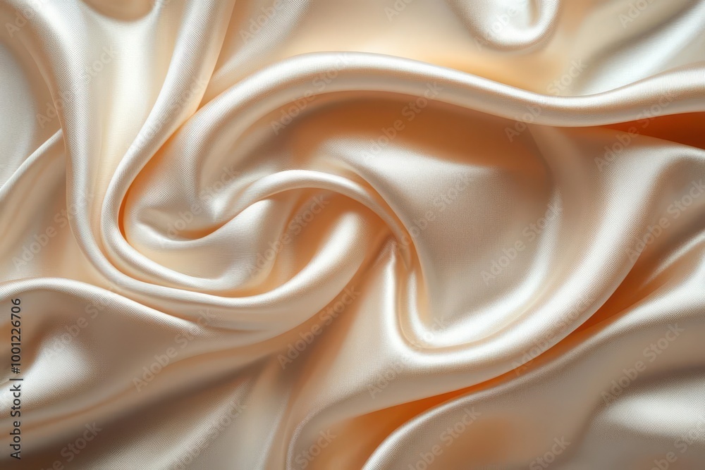 soft beige satin wave background adorned with shiny silk swirls creating a luxurious and elegant ambiance ideal for product displays or banners soft beige satin wave background adorned with shiny silk swirls creating a luxurious and elegant ambiance ideal for product displays or banners