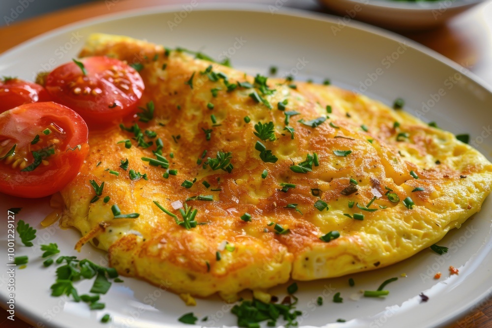 Fluffy Omelette - Savory Breakfast Dish with Fresh Ingredients and Flavorful Fillings






