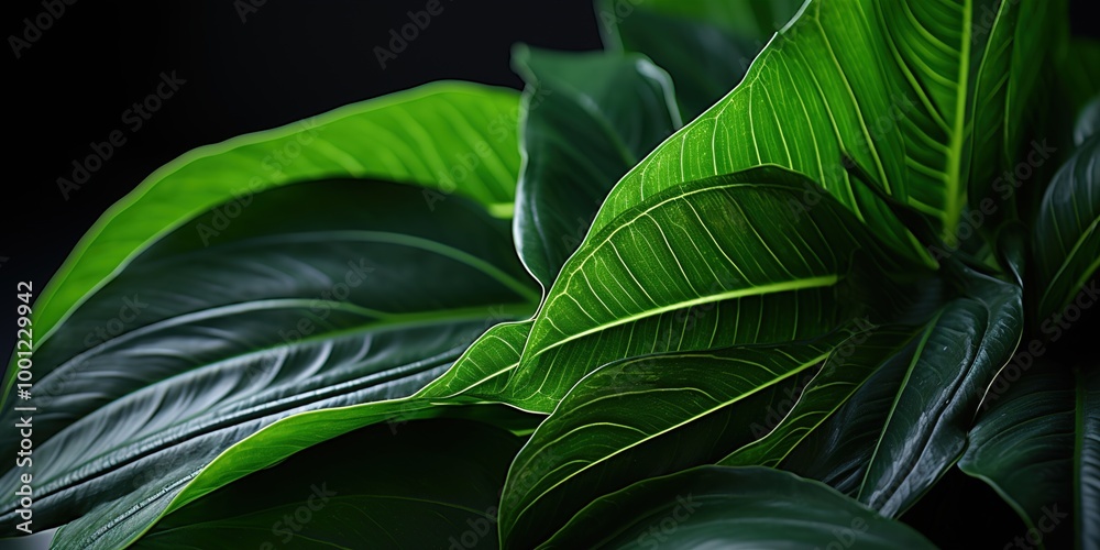 Obraz premium close up of green leaf