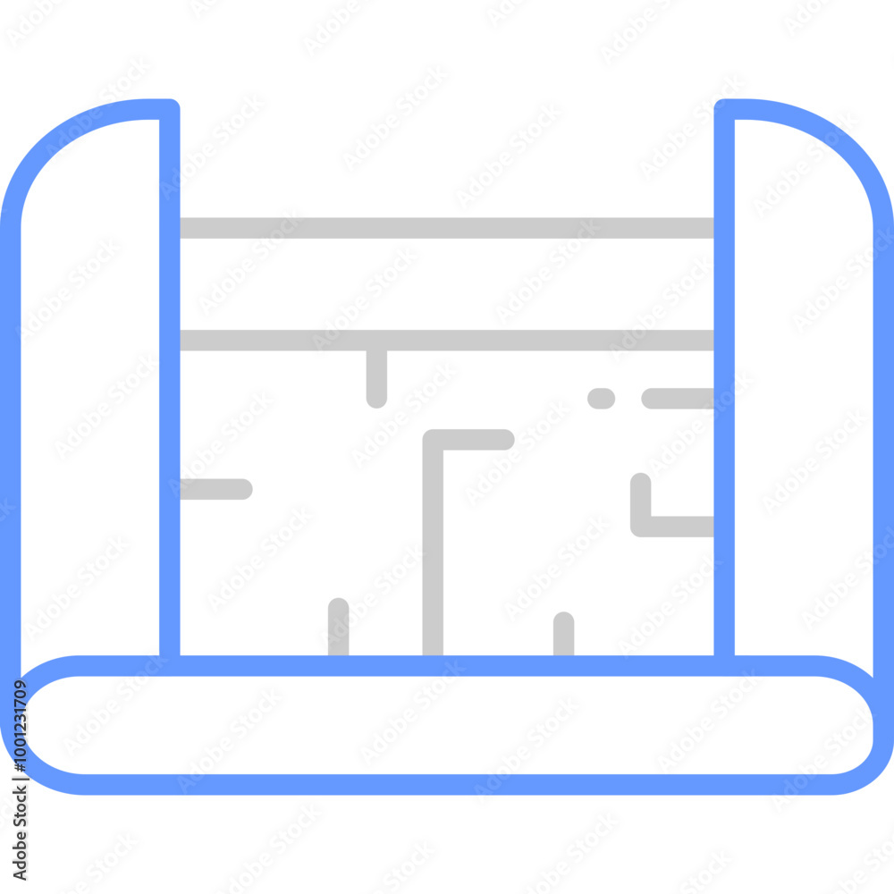 Fototapeta premium Blueprint Icon