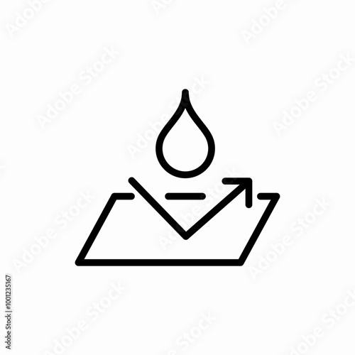 corrosion waterproof icon sign vector