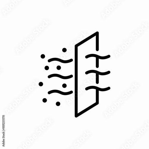 conductivity weather icon sign vector