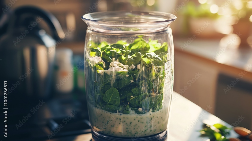 Fresh Ingredients in Blender for Healthy Smoothie Preparation Fresh Ingredients in Blender for Healthy Smoothie Preparation