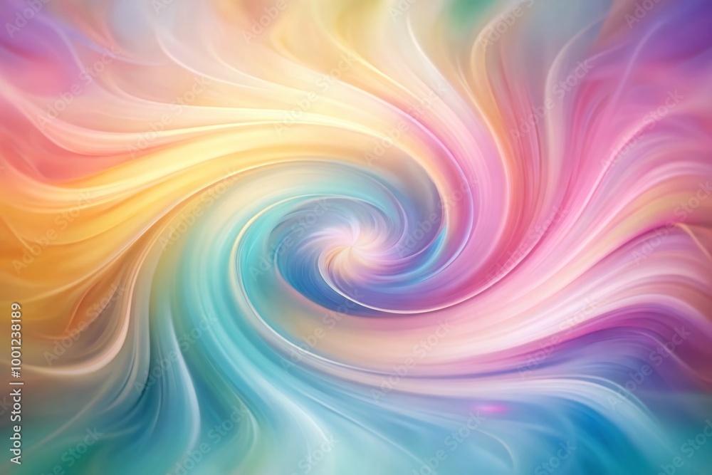 Obraz premium Softly blurred abstract background featuring a mesmerizing swirl of pastel hues, perfect for adding a touch of elegance