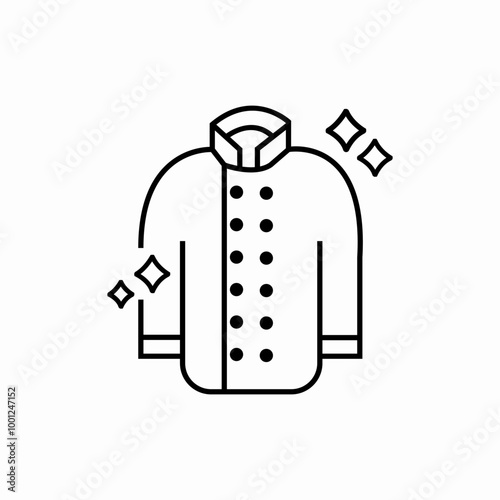 chef's coat icon sign vector