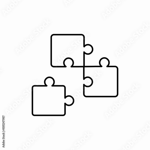 puzzle game icon sign vector