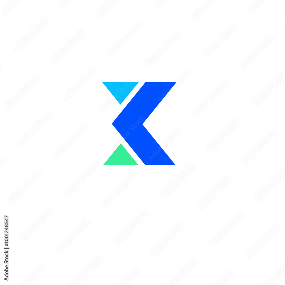 Logo Arrow and Letter K, Template creative design fintech, technology, arrow, growth and increase symbols icon.