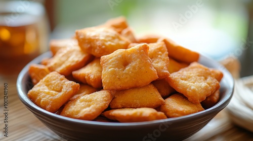 hattai, a spicy and crispy South Indian fried snack made with rice flour, commonly enjoyed with tea, known as karak chai. - photo