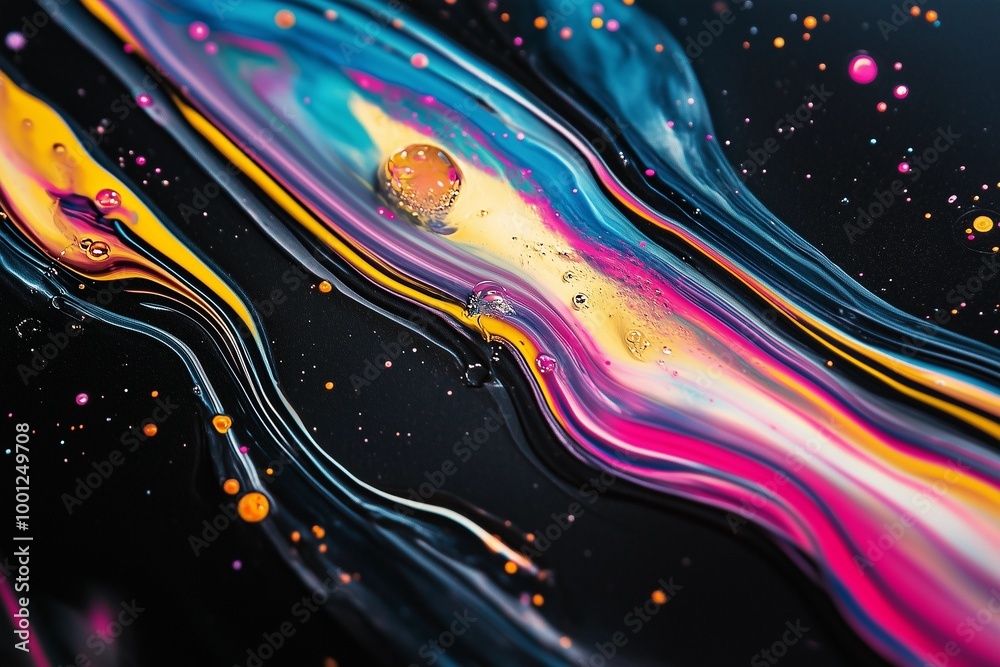 Abstract background with multicolored stains and bubble Abstract background with multicolored stains and bubble