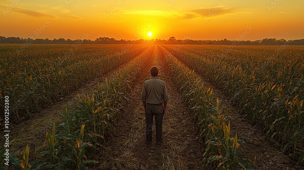 Fototapeta premium Farmers Lament: A Story of Drought and Climate Change