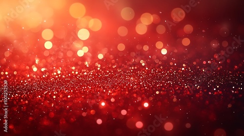 Shimmering red glitter background with vibrant festive sparkles wallpaper