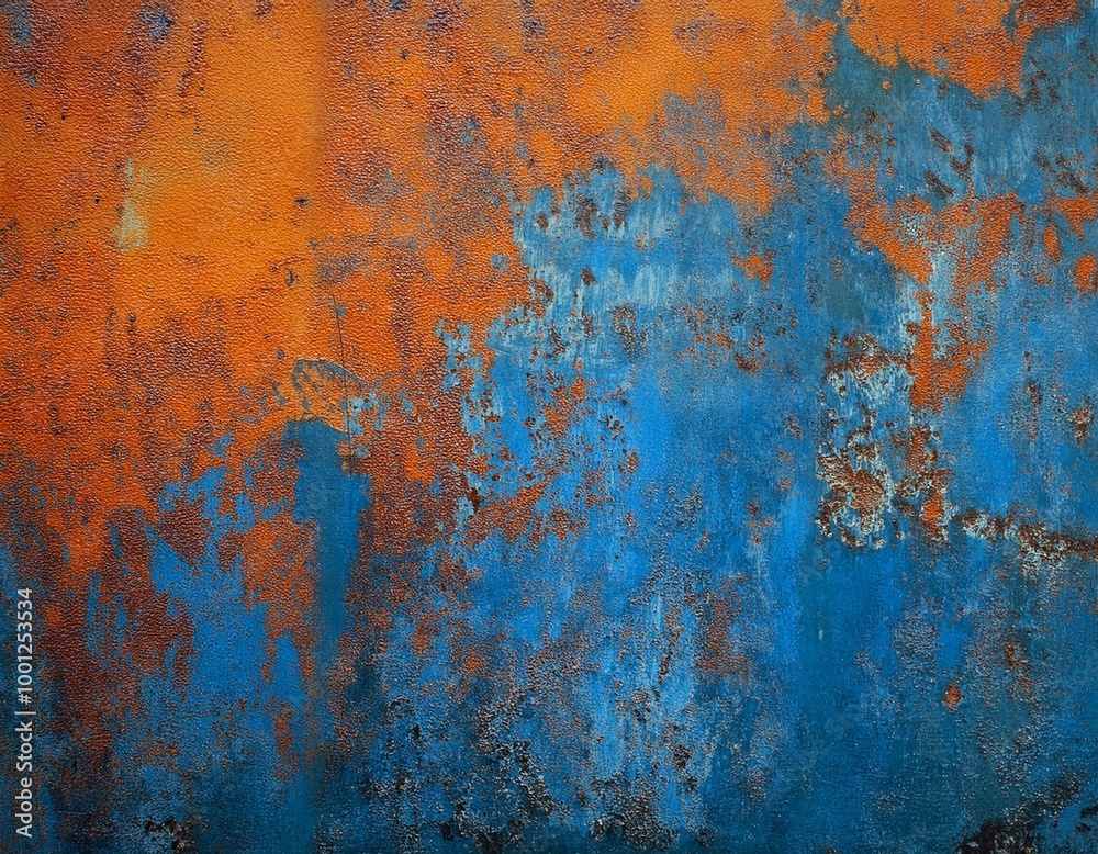 Blue orange rustic abstract concrete stone rusty rust metal steel texture background panorama banner Long (complementary Colors) Blue orange rustic abstract concrete stone rusty rust metal steel texture background panorama banner Long (complementary Colors)
