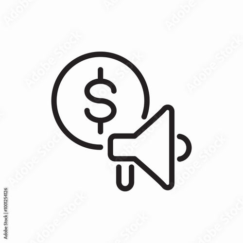 annoucment money icon sign vector