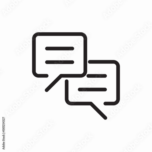 chat bubble message icon sign vector