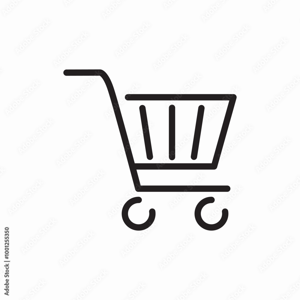 shopping cart icon sign vector shopping cart icon sign vector