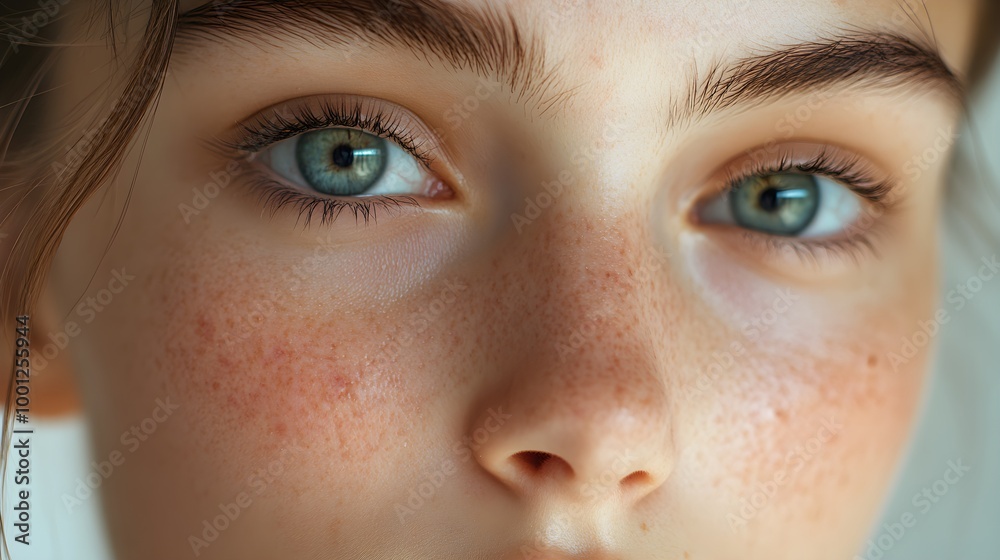 Close-up of a young person's face with visible acne, transitioning over 30 days as the skin clears due to a diet change, with progress bars marking each stage Close-up of a young person's face with visible acne, transitioning over 30 days as the skin clears due to a diet change, with progress bars marking each stage