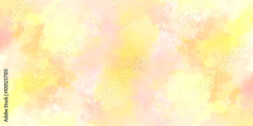 abstract watercolor background .watercolor background with pink and yellow color. Fantasy light red, pink shades watercolor background. subtle watercolor pink yellow gradient illustration.