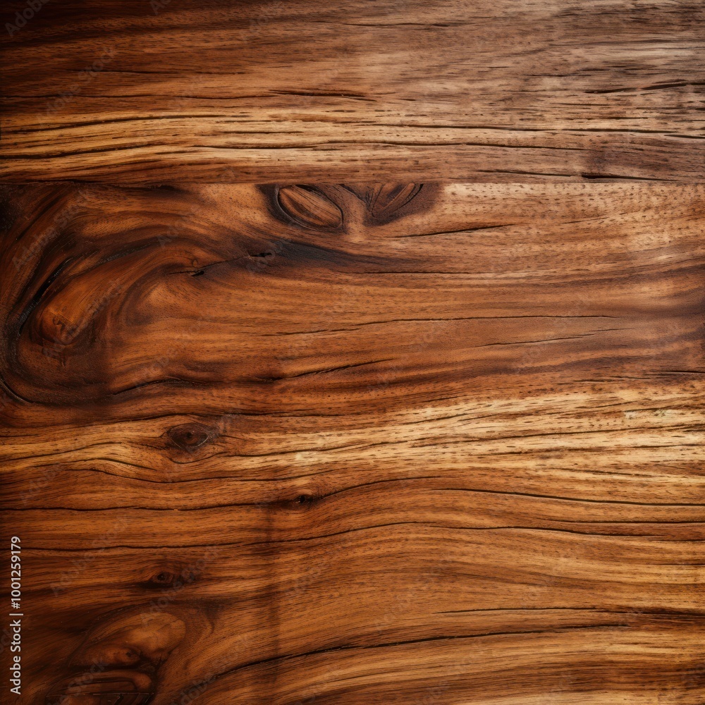 Naklejka premium Elegant, Natural Teak Wood Texture. Detailed Wooden Grain Surface Background with Copy Space for Text, Design