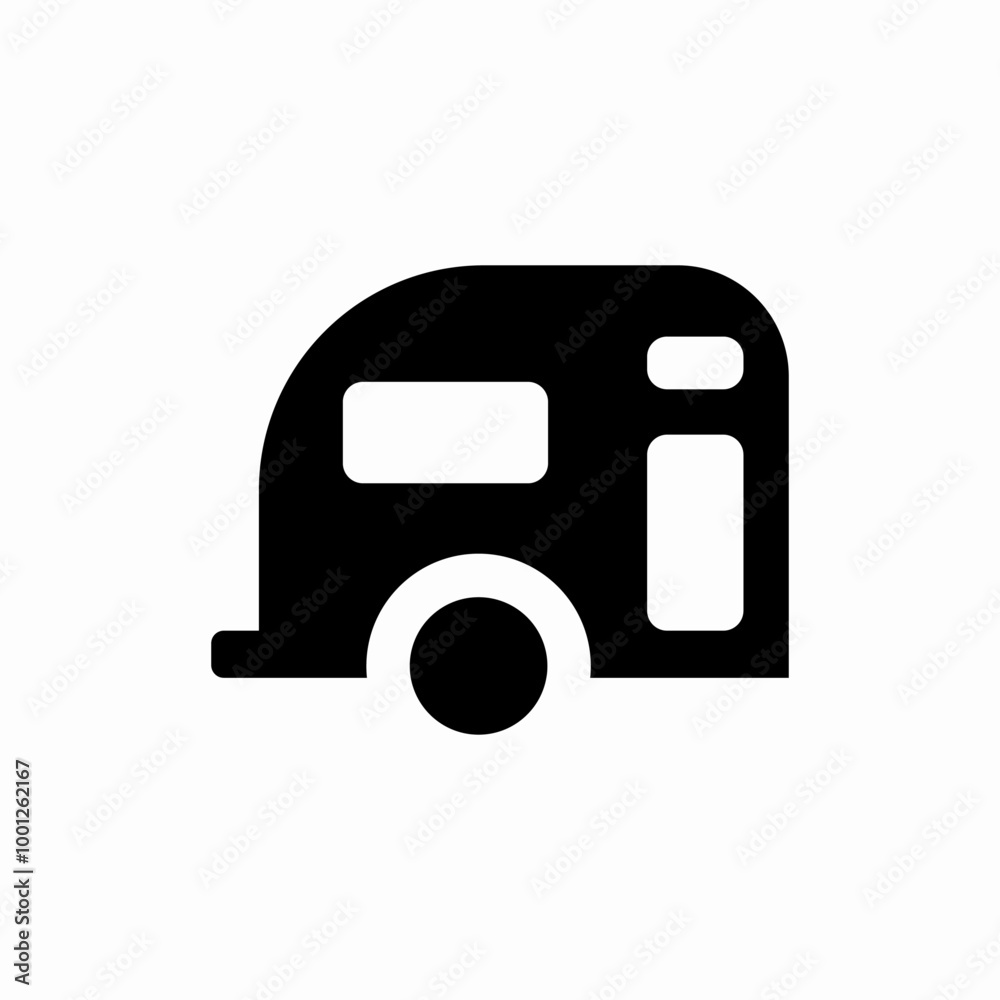 trailer truck icon sign vector
