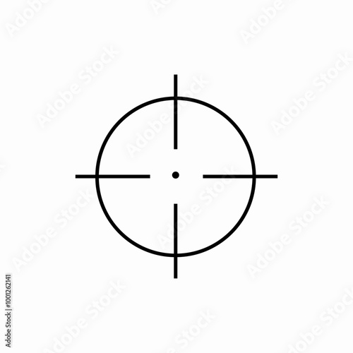 sight gun icon sign vector