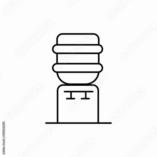 water dispenser icon sign vector