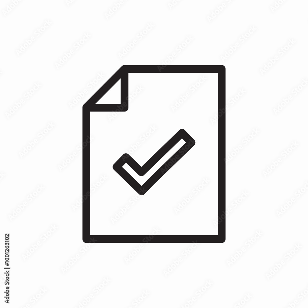 file check mark icon sign vector file check mark icon sign vector