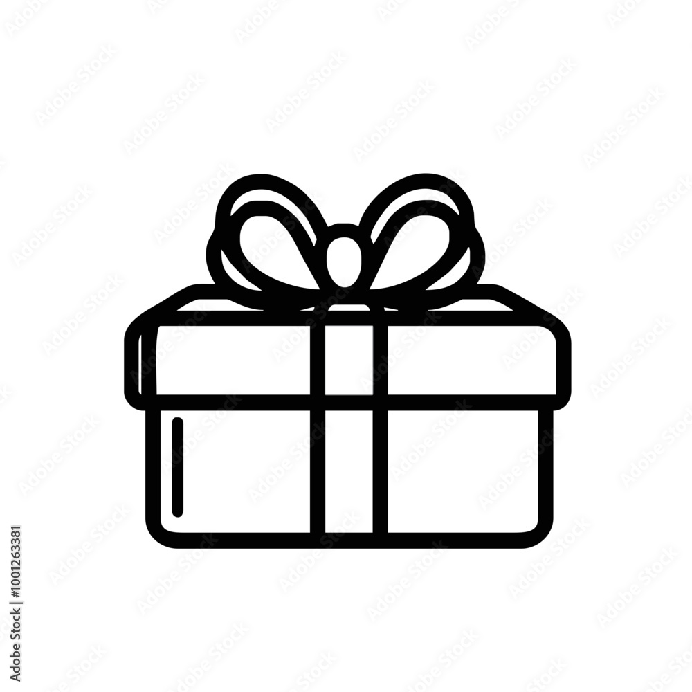Minimalist Gift Box with Ribbon Line Drawing
Minimalist Gift Box with Ribbon Line Drawing
