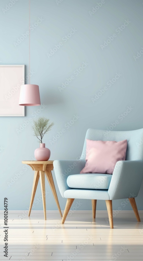 Nice guest chair furniture and full of pastel colors
