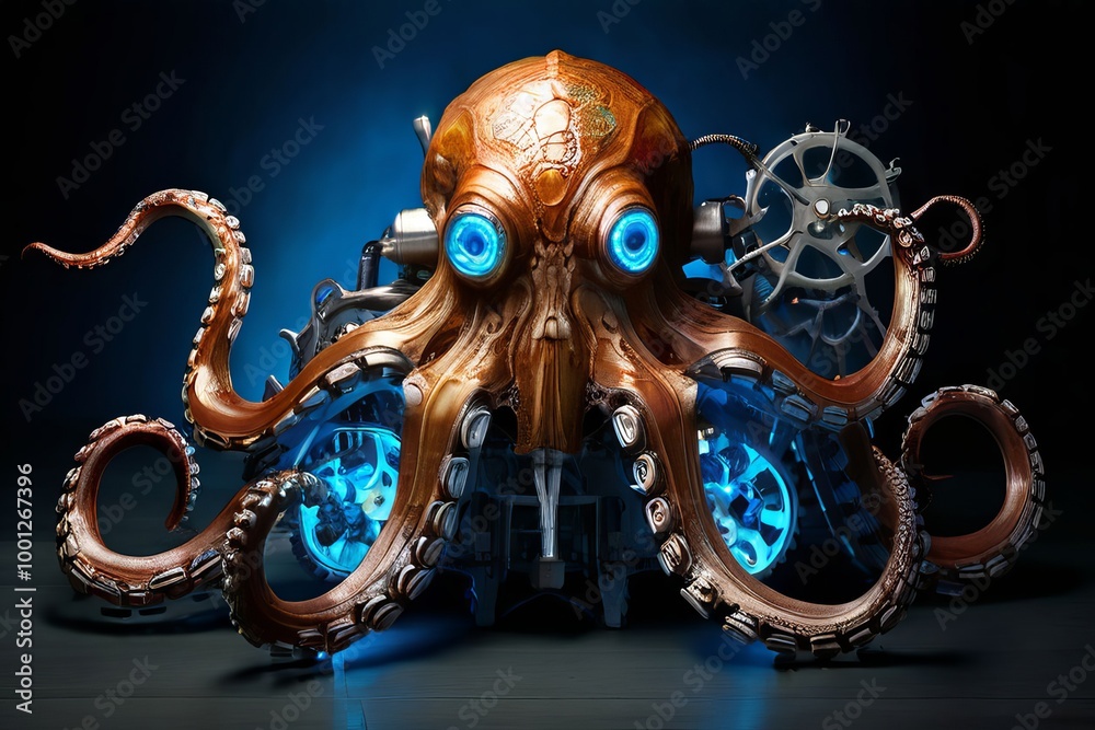 clockwork octopus a massive octopus like creature with a clockw clockwork octopus a massive octopus like creature with a clockw