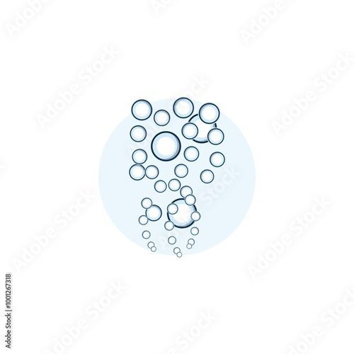 bubble logo icon vector template