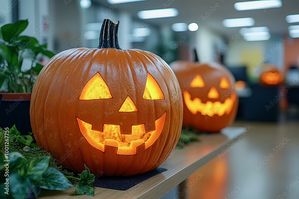 Corporate Halloween celebration in an IT office setting, featuring employees in costumes, decorations, and a festive atmosphere.
Corporate Halloween celebration in an IT office setting, featuring employees in costumes, decorations, and a festive atmosphere.