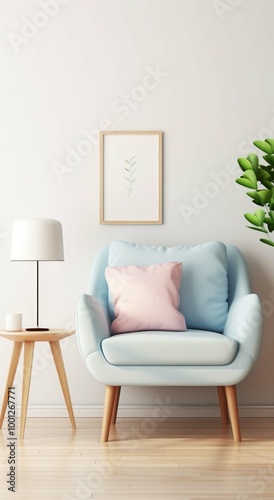 Nice guest chair furniture and full of pastel colors