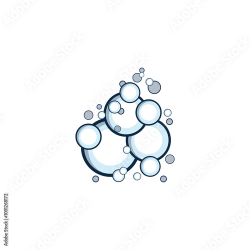 bubble logo icon vector template