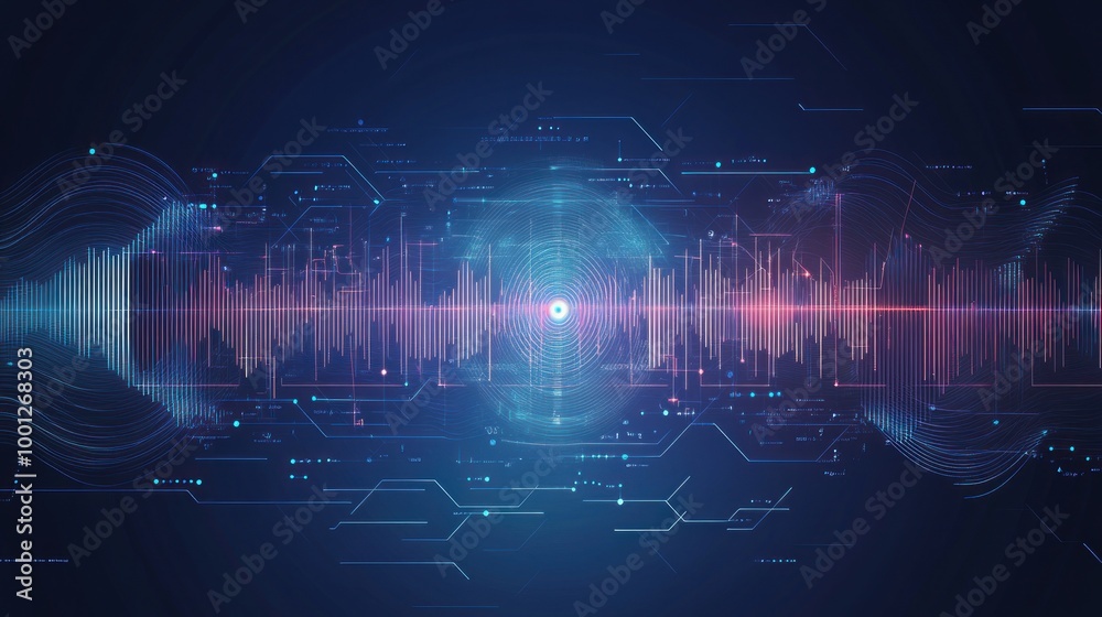 Abstract Digital Sound Wave Abstract Digital Sound Wave
